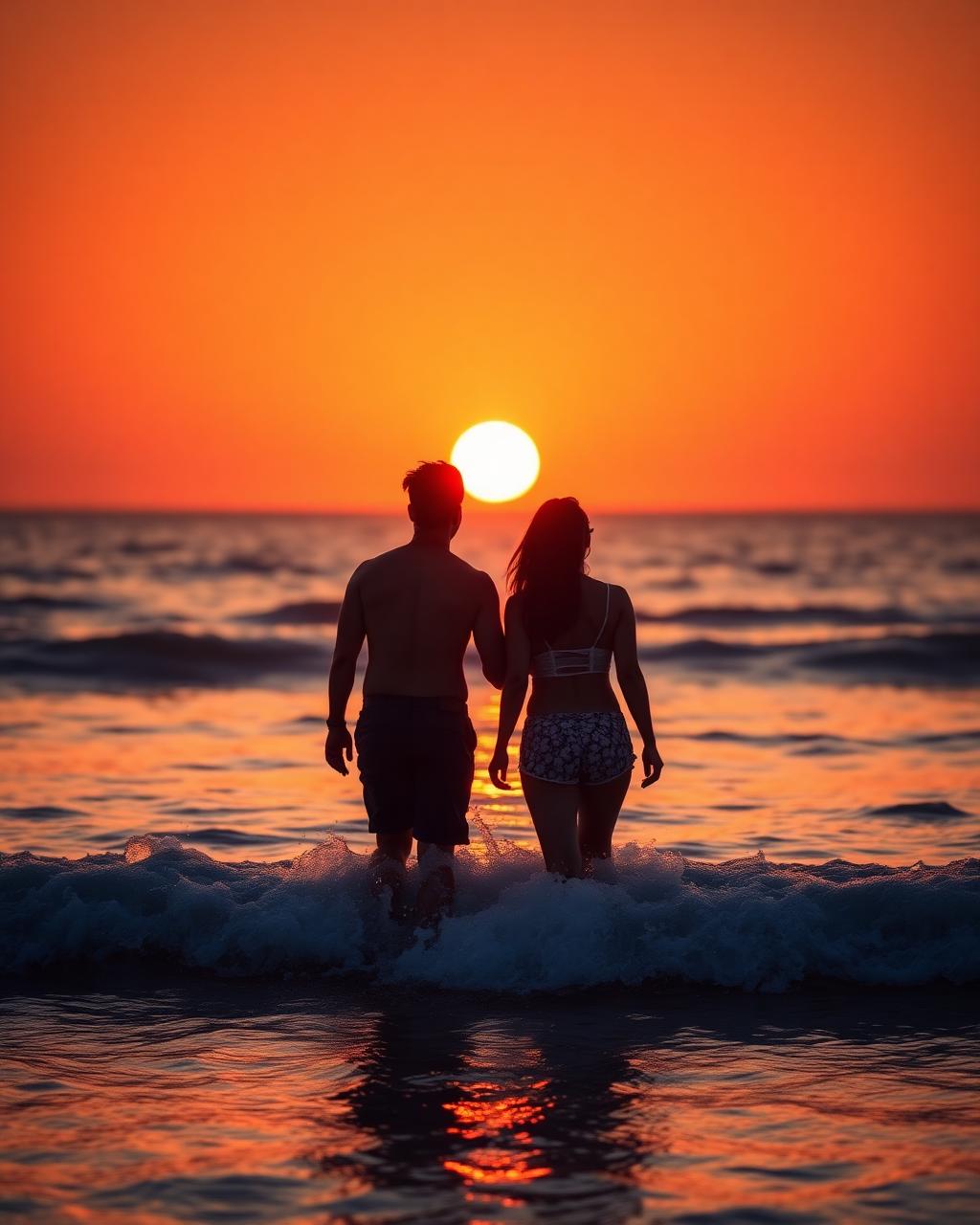 Couple at sunset